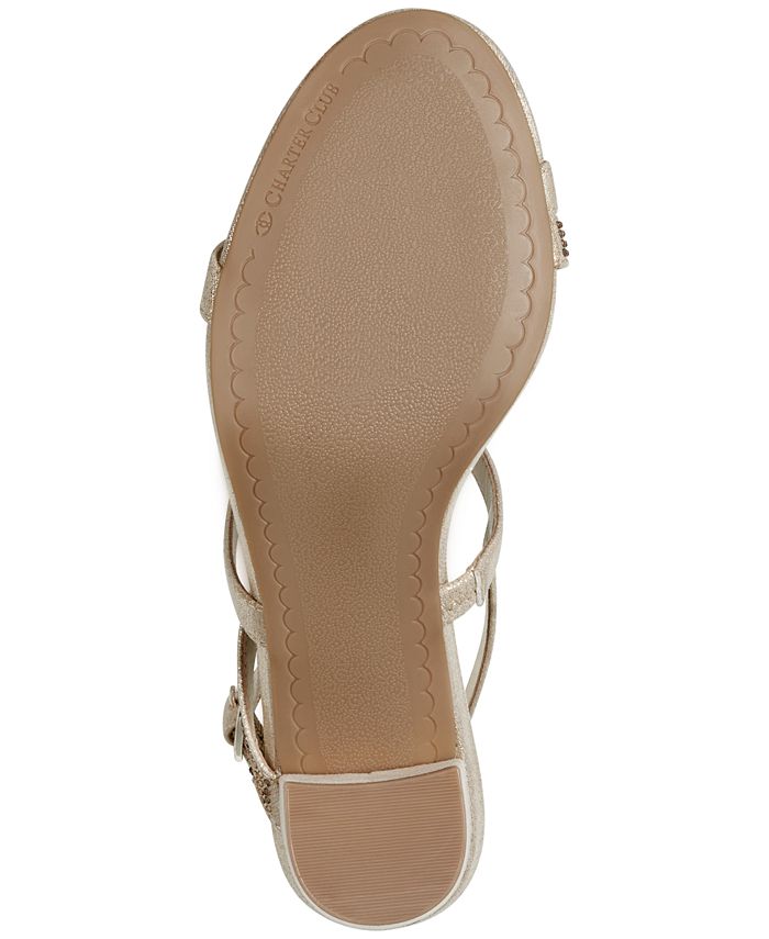 Macys charter club sandals best sale