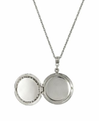 Women's Crystal Cross Locket Necklace