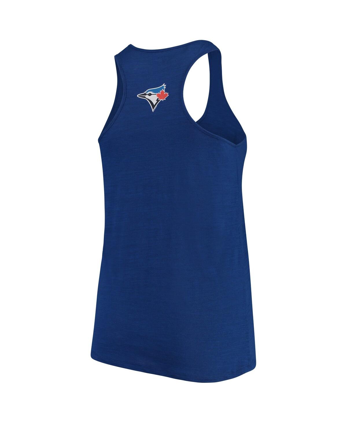 Women's Soft as a GrapeToronto Blue Jays Plus Size Swing for the Fences Racerback Tank Top - Royal