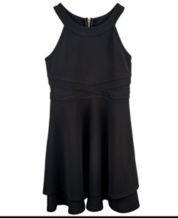 Macys girls black dress sales