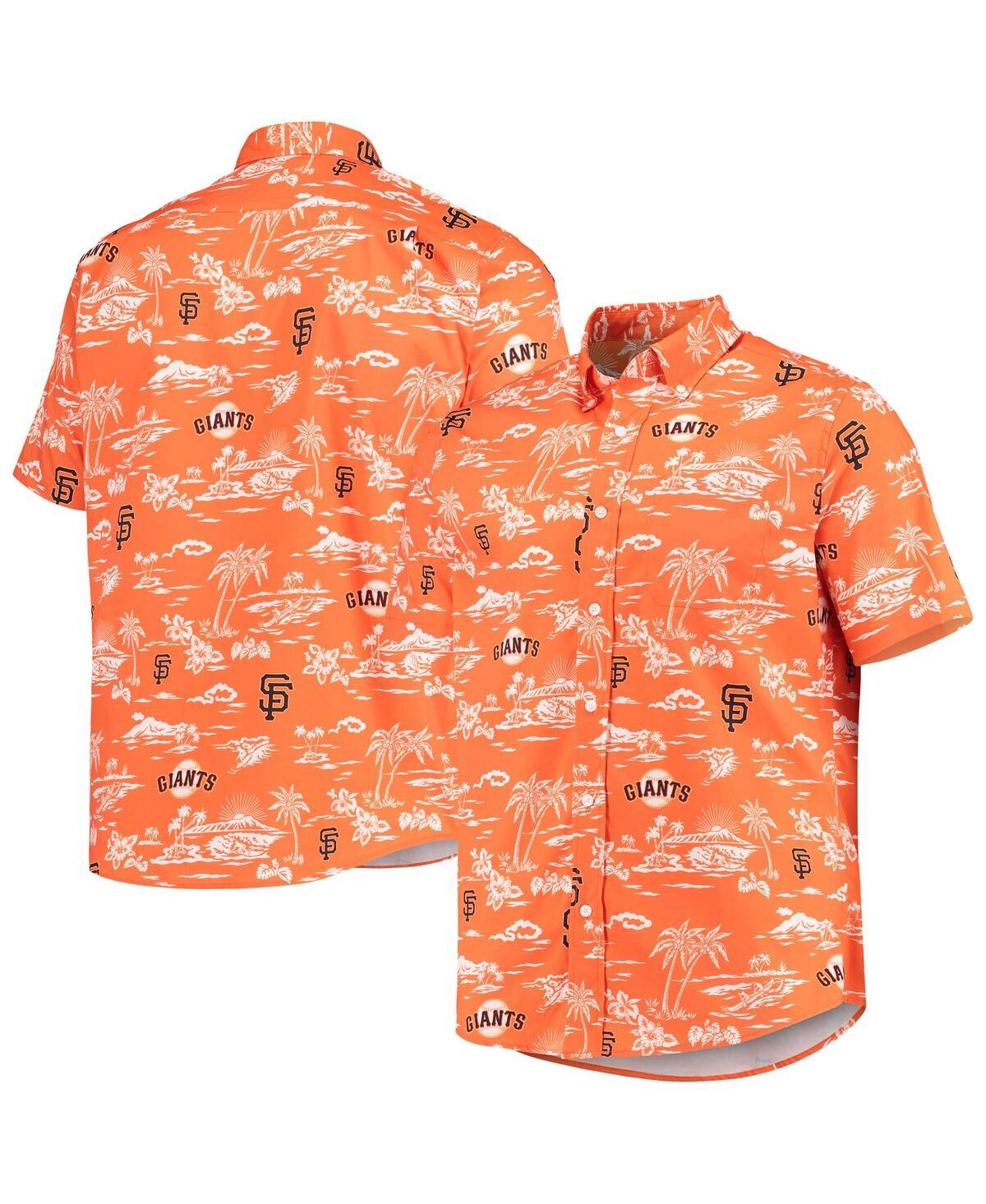 REYN SPOONER MEN'S REYN SPOONER ORANGE SAN FRANCISCO GIANTS KEKAI BUTTON-DOWN SHIRT