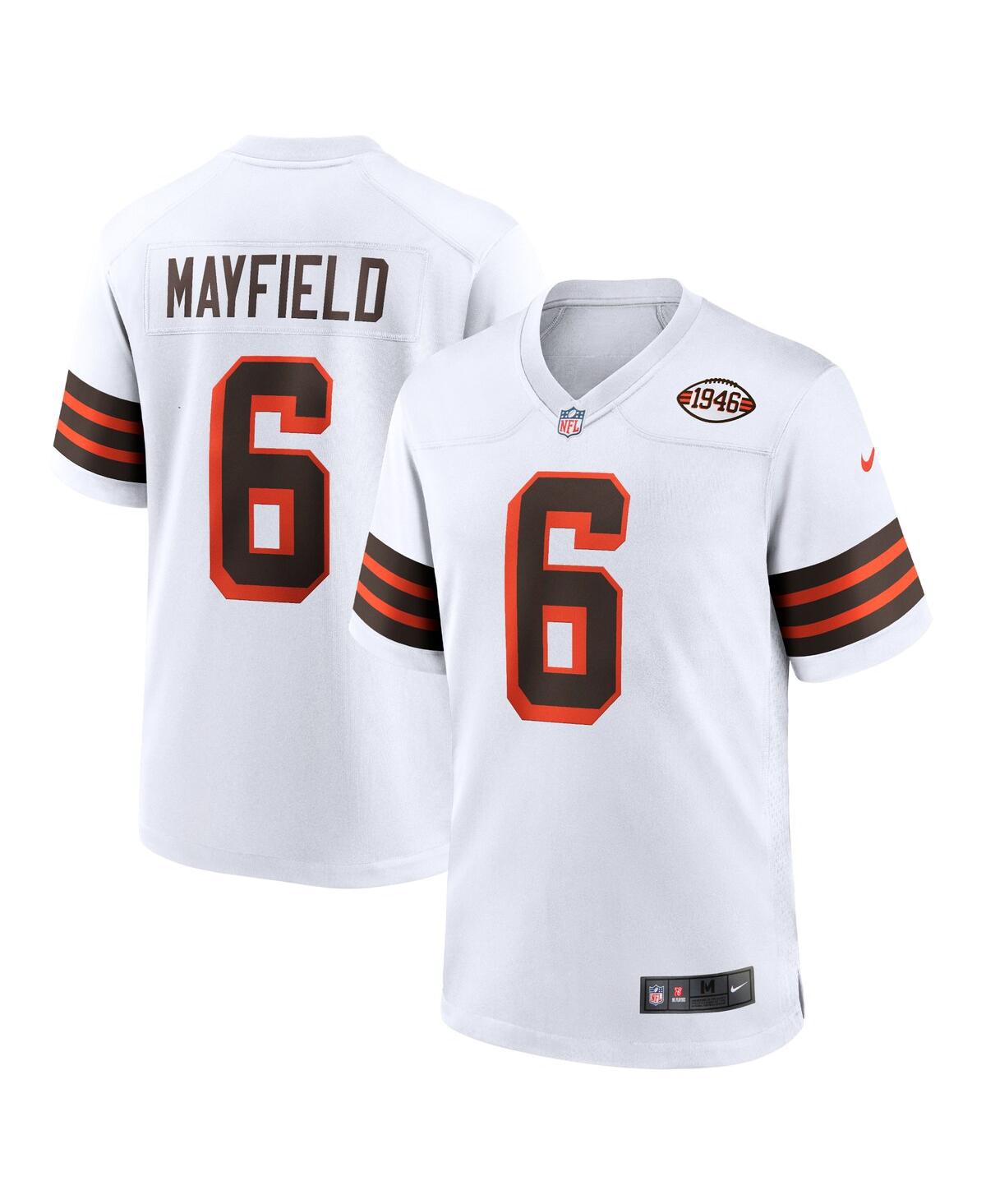Men's Nike Baker Mayfield White Cleveland Browns 1946 Collection Alternate Game Jersey