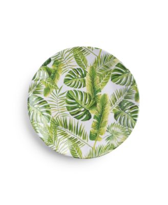 Melamine Palm 8" Salad Plates, Set of 4