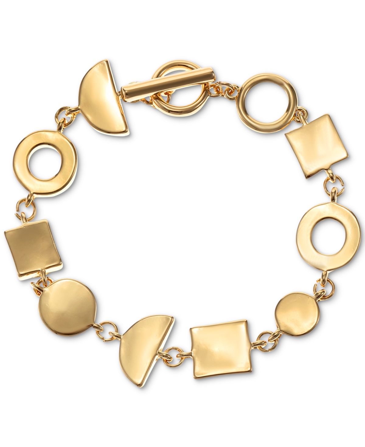 Alfani Gold-Tone Geometric Flex Bracelet, Created for Macy's