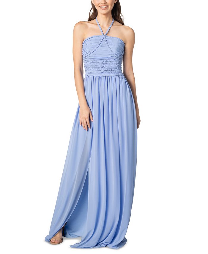 Dress the population halter dress top