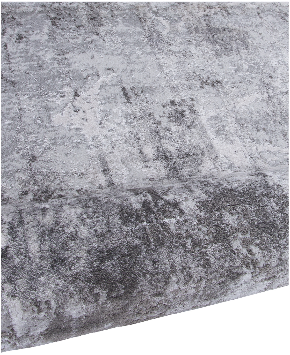 Km Home Alloy All342 Area Rug - Silver-Tone