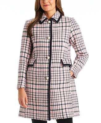 kate spade new york Women's Plaid Tweed Coat & Reviews - Coats & Jackets - Women - Macy's