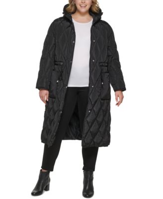 kenneth cole hooded anorak coat