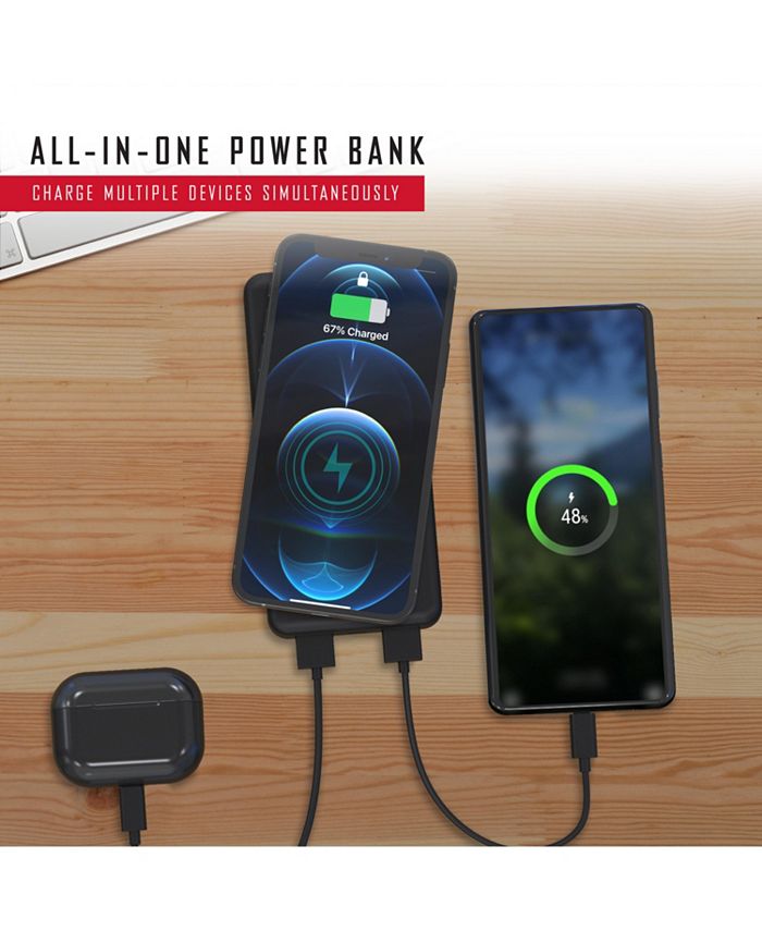 Tzumi PocketJuice Wireless Plus 10K 3in1 10,000mAh Portable Charger