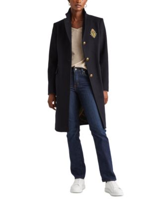 Lauren ralph lauren deals flap pocket reefer coat