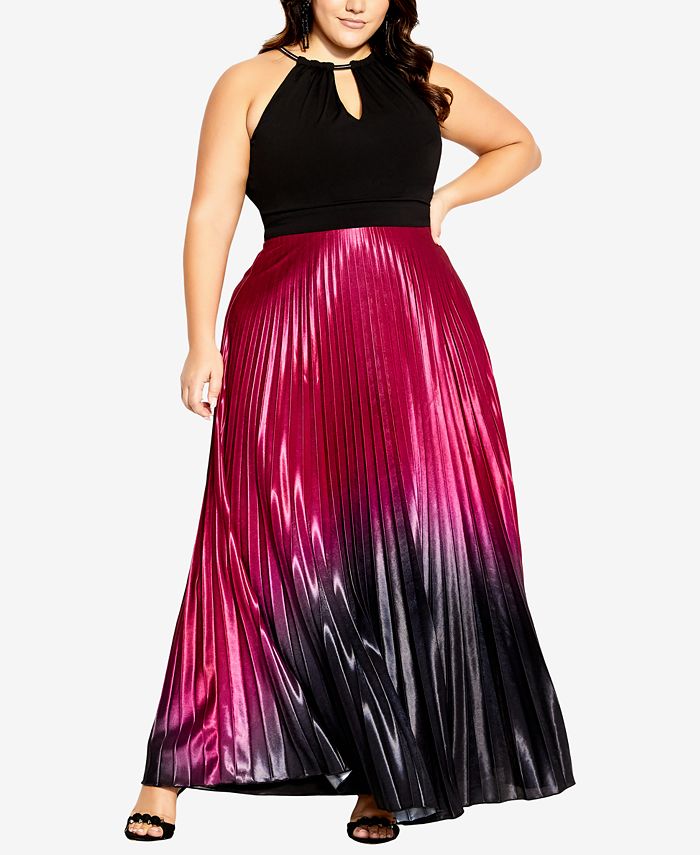 City chic new arrivals ombre maxi dress