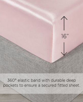Satin 4 Piece Sheet Set, Full