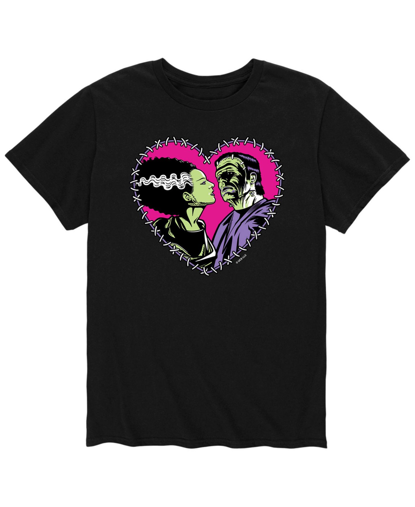 Мужская футболка AIRWAVES Universal Classic Monster Heart, цвет: Чёрный — фото 1