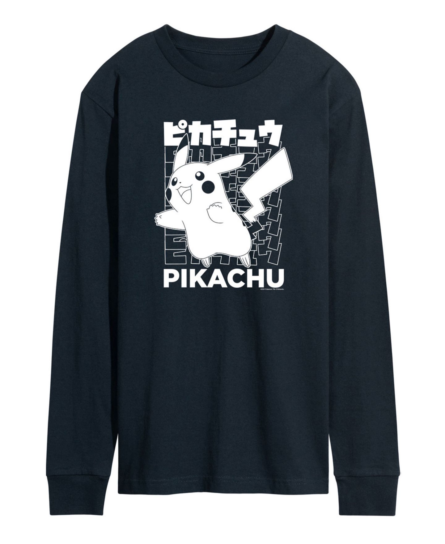 Мужская футболка AIRWAVES Pokemon Pikachu Long Sleeve, цвет: Синий — фото 1
