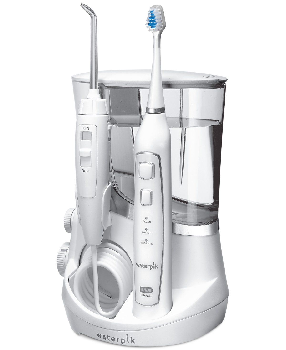 Waterpik Complete Care 5.0 Water Flosser + Sonic Electric Toothbrush In White