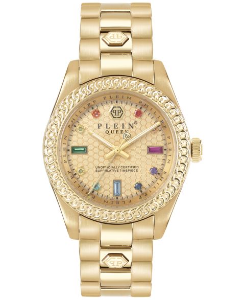 Женские часы Philipp Plein Queen Gold-Tone Stainless Steel Bracelet Watch 36mm