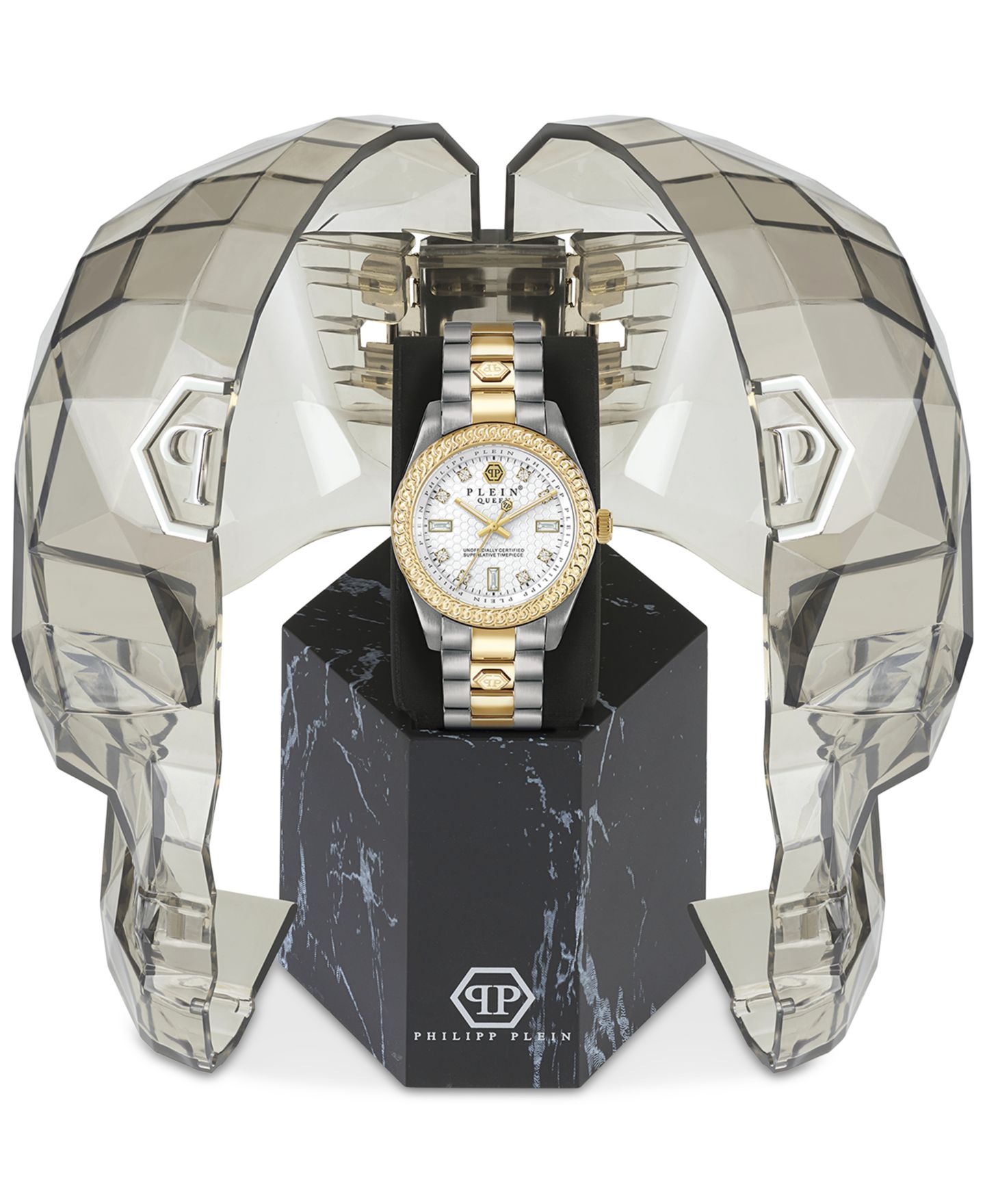 Женские часы Philipp Plein Queen Two-Tone Stainless Steel Bracelet Watch 36mm — фото 3