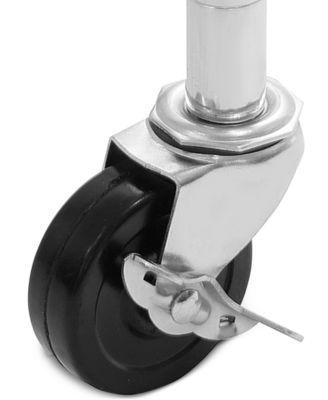 Commercial-Grade 5-Tier NSF-Certified Steel Wire Wheeled Shelving