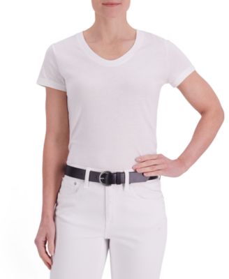 Women's Heat Creased Casual Leather Pant Belt