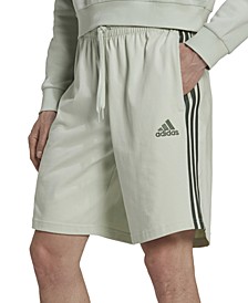 Men's Essentials 3-Stripes Regular-Fit Drawstring Shorts