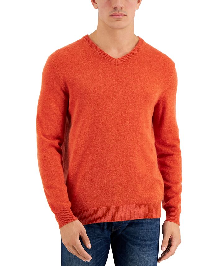 Club Room Men's V-Neck Cashmere Sweater, Created for Macy's & Reviews ...
