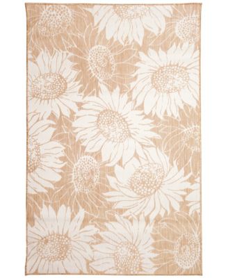 Carmel Sunflower Field 6'6" x 9'3" Outdoor Area Rug