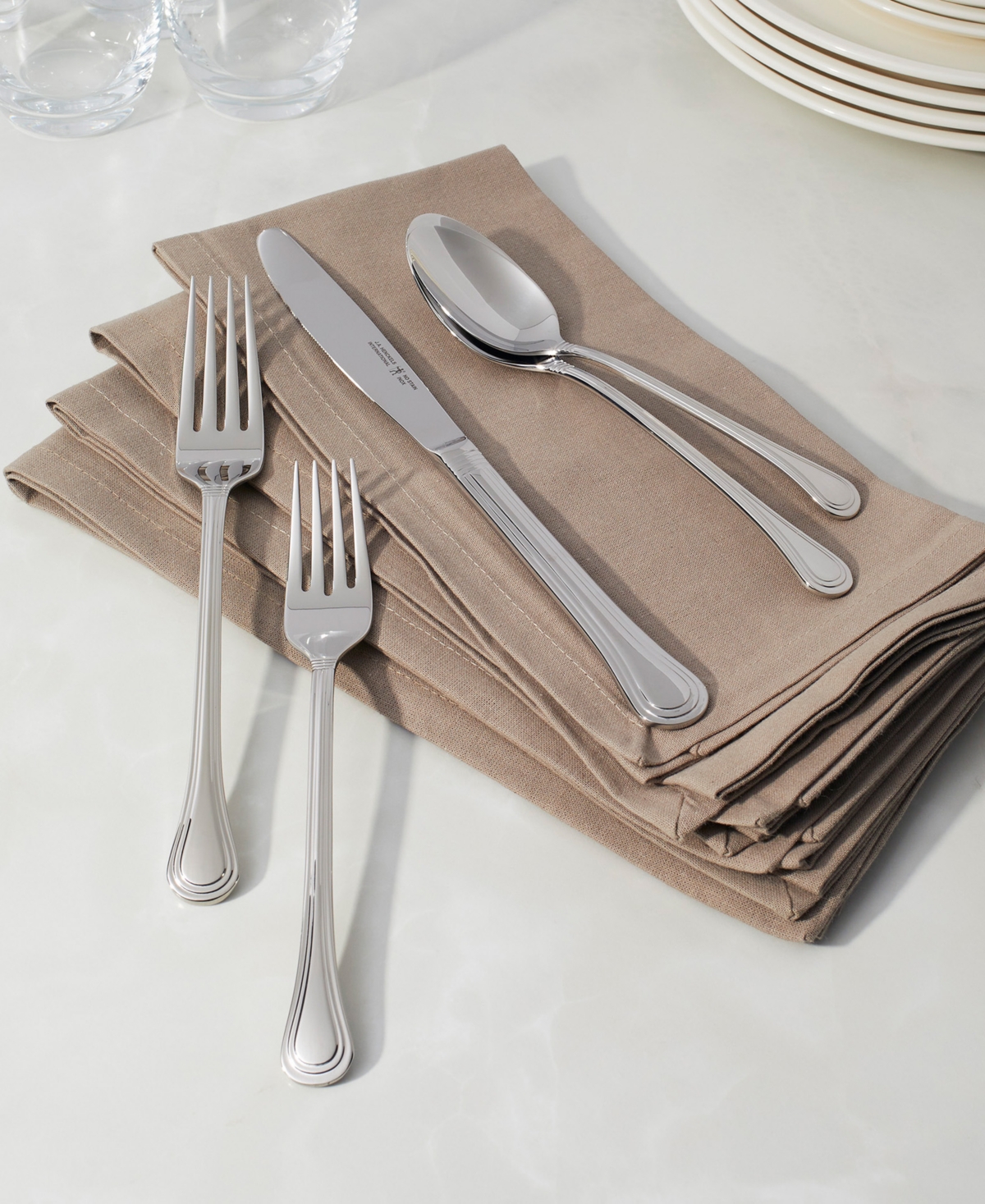 J.a. Henckels International Astley 65-Pc. 18/10 Stainless Steel Flatware Set, Service For 12
