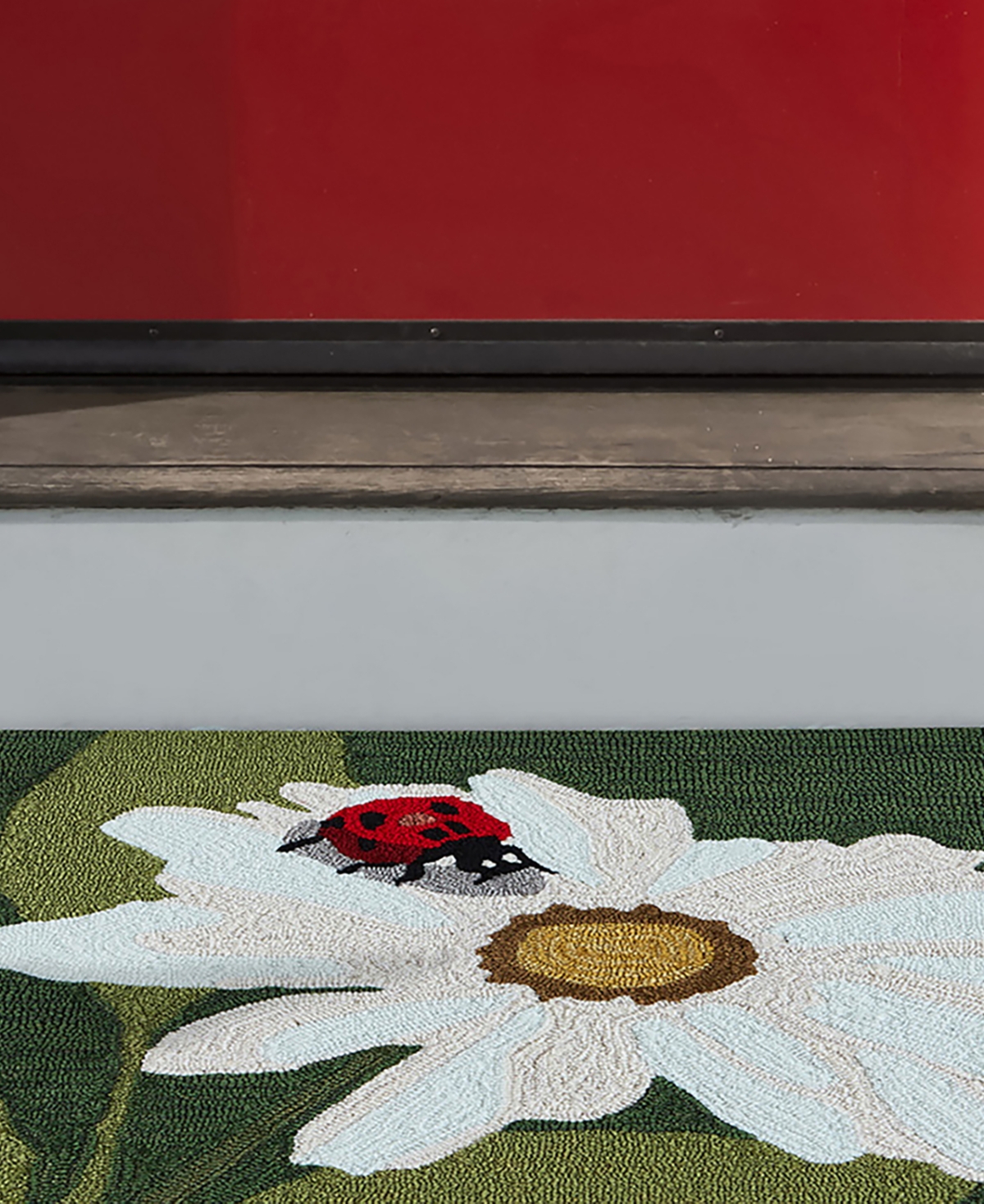 Liora Manne' Frontporch Ladybugs Outdoor Area Rug