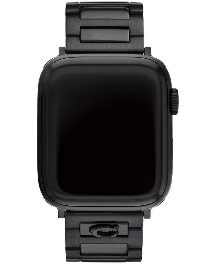 Unisex Black Stainless Steel Bracelet for Apple Watch 42mm, 44mm, 45mm