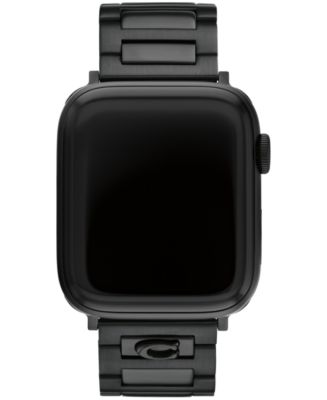 COACH Unisex Black Stainless Steel Bracelet for Apple Watch