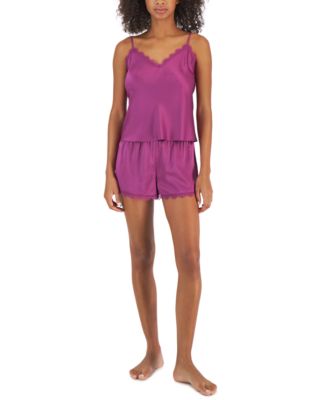 I.N.C. International Concepts - Lace-Trim Cami & Shorts Pajama Set