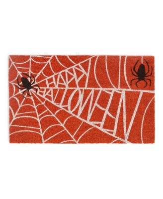 Holiday Lane - Happy Halloween Spider Web Doormat