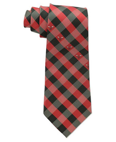 Eagles Wings Chicago Bulls Checked Tie