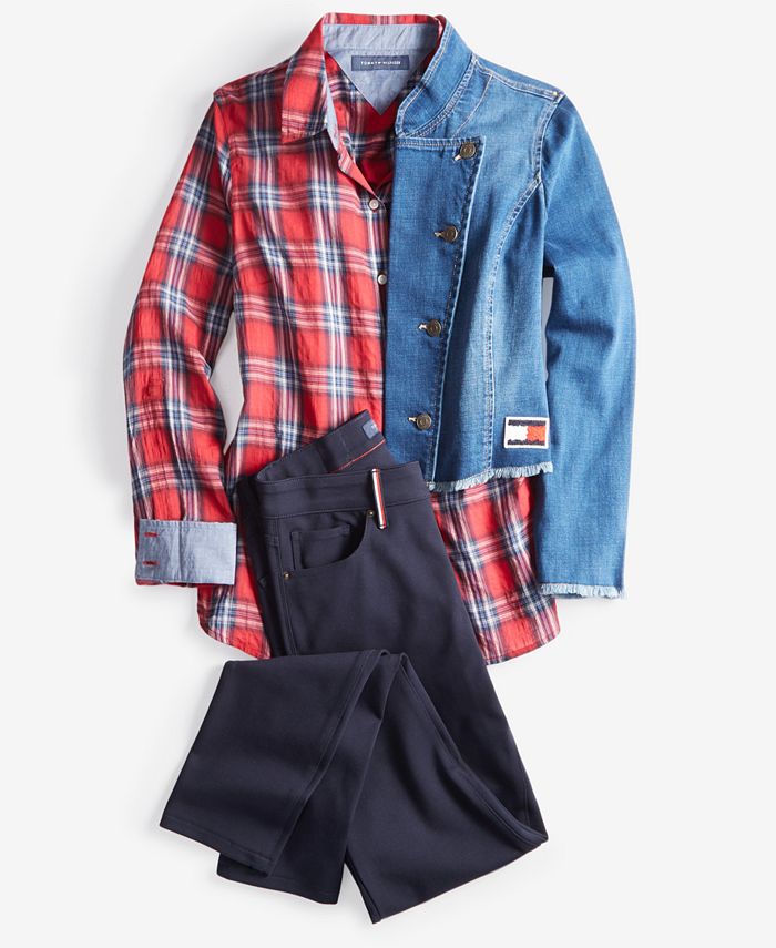 Tommy Hilfiger Women's FrayedEdge Denim Jacket Macy's