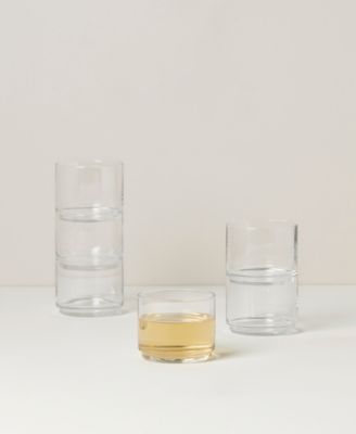 Tuscany Classics Stackable Short Glasses Set, 6 Piece