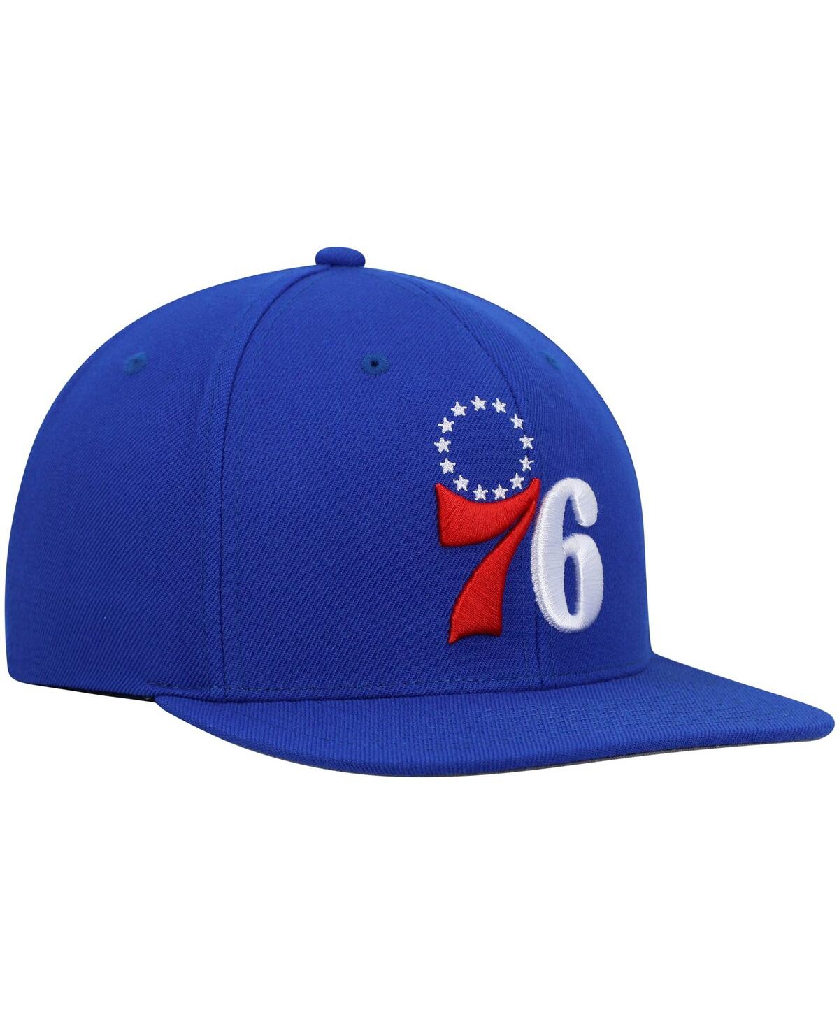 Mitchell & Ness Men's  Royal Philadelphia 76ers Ground 2.0 Snapback Hat In Royal