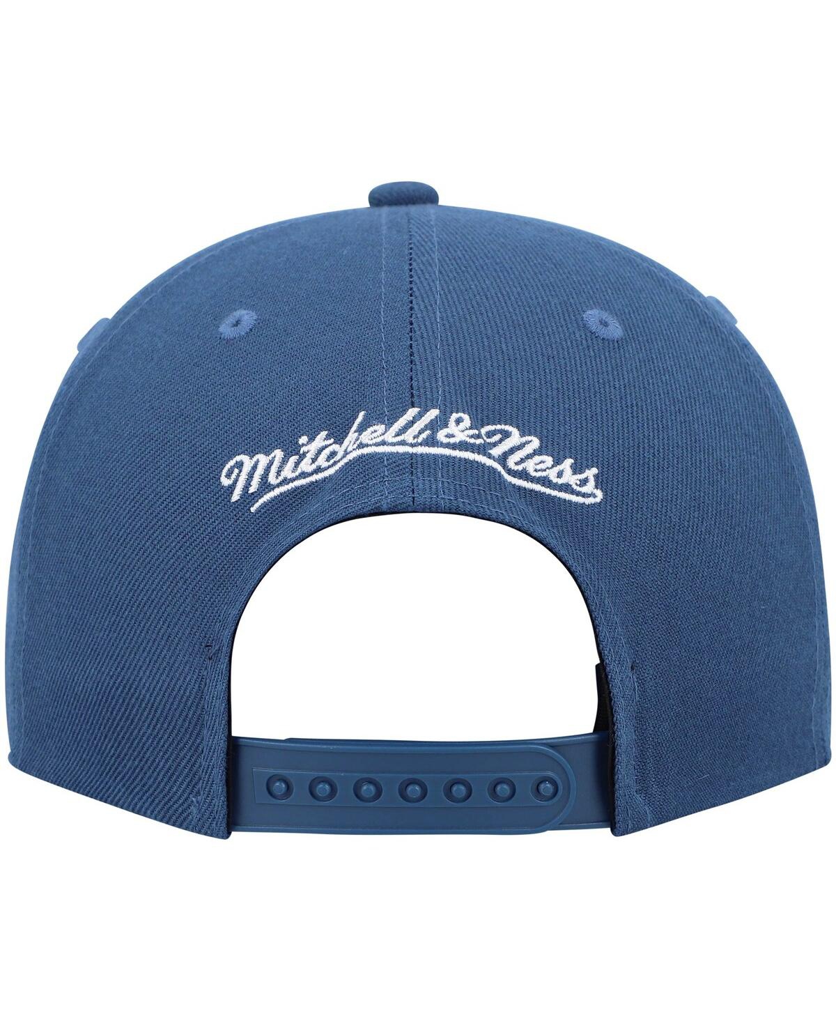 Shop Mitchell & Ness Men's  Blue Minnesota Timberwolves Hardwood Classics Team Ground 2.0 Snapback Hat
