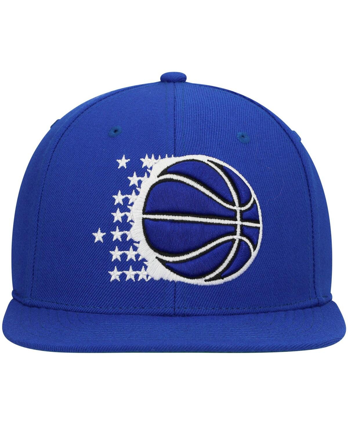 Mitchell & Ness Men's  Blue Orlando Magic Hardwood Classics Team Ground 2.0 Snapback Hat In Blue