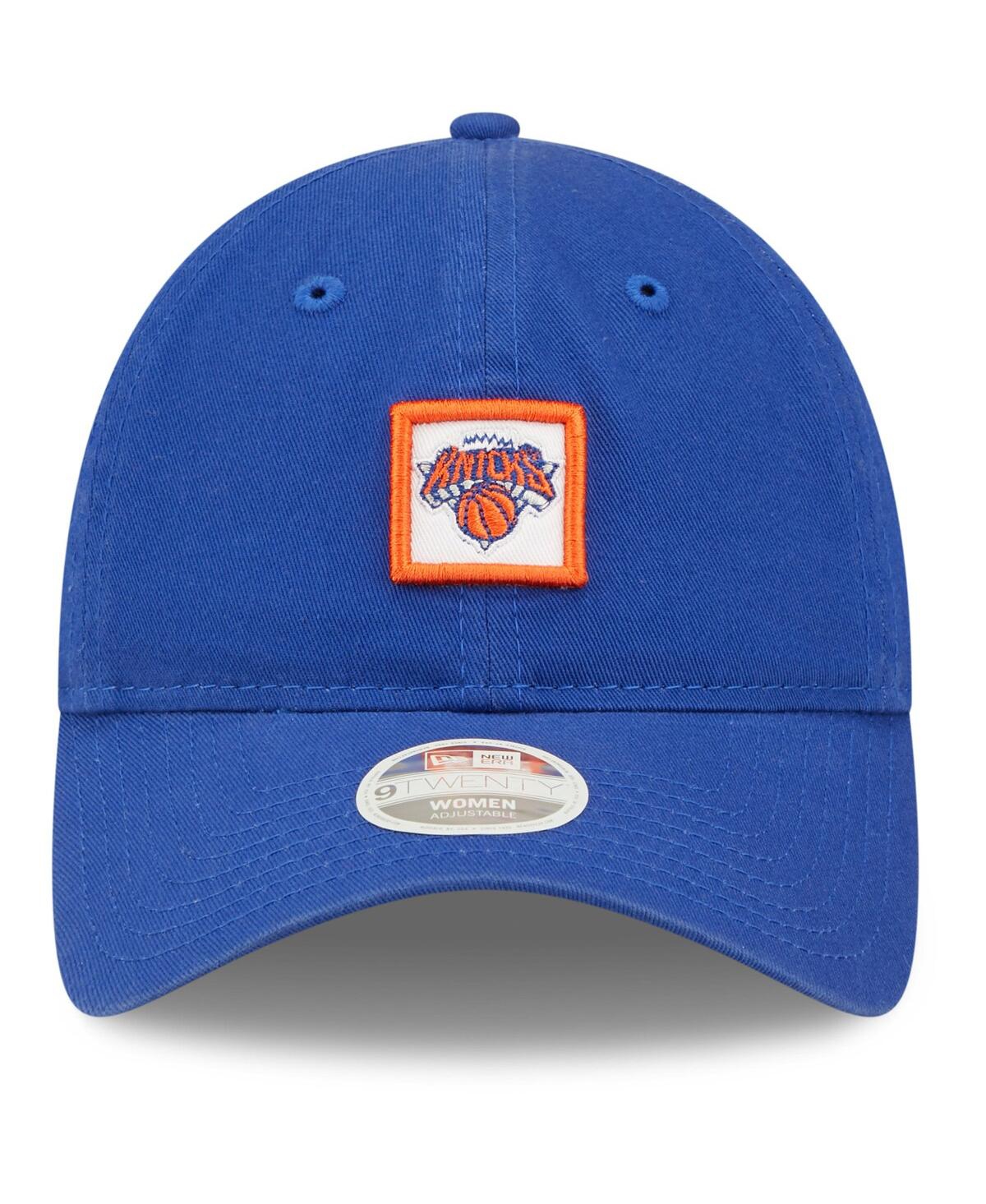 Shop New Era Women's  Blue New York Knicks Mini Patch 9twenty Adjustable Hat