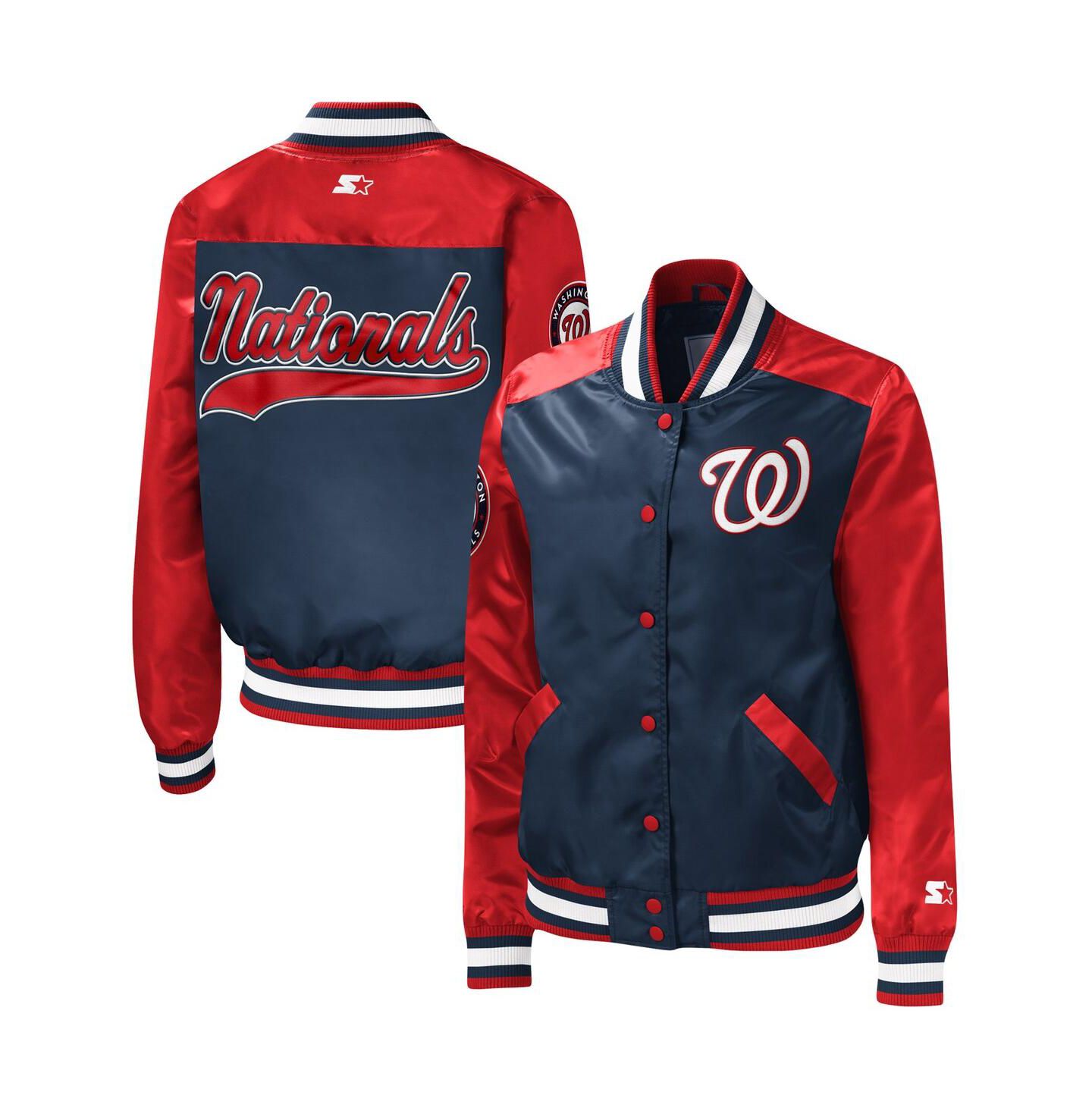 Женская куртка Starter Navy Washington Nationals The Legend Full-Snap — фото 1