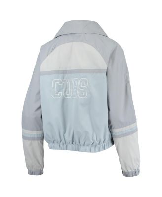 Women's Royal Chicago Cubs Colorblock Track Raglan Full-Zip Jacket