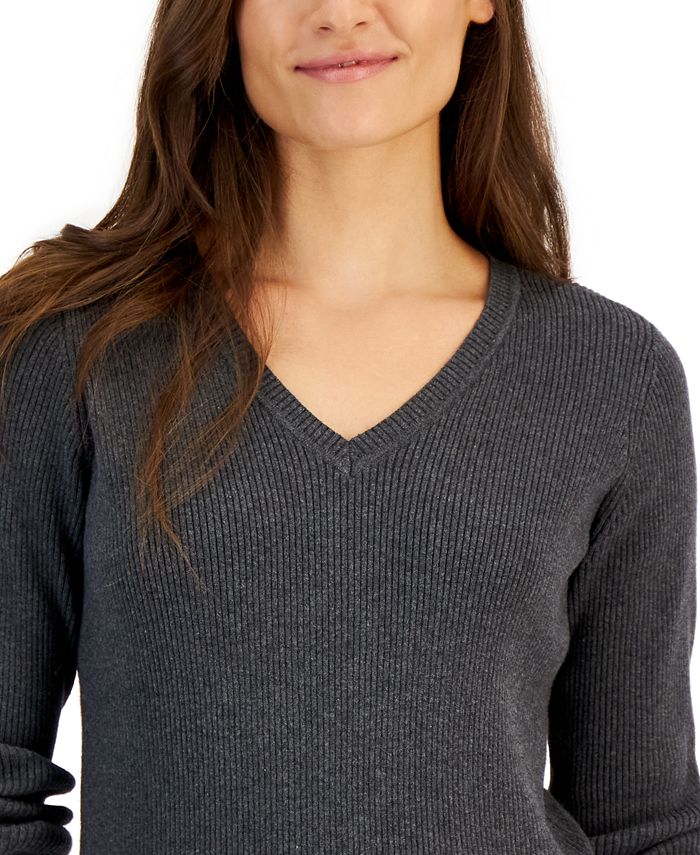 Karen Scott Women's Plus Ballet Neckline Sweater Pink Size 3X