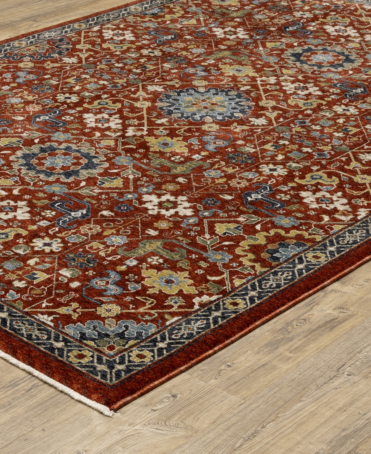 Jhb Design Aberdeen 006r1 2' X 3' Area Rug In Red,multi