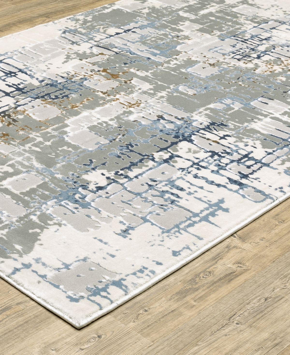 Jhb Design Easton 8111x 7'10" X 10'10" Area Rug In Ivory,blue