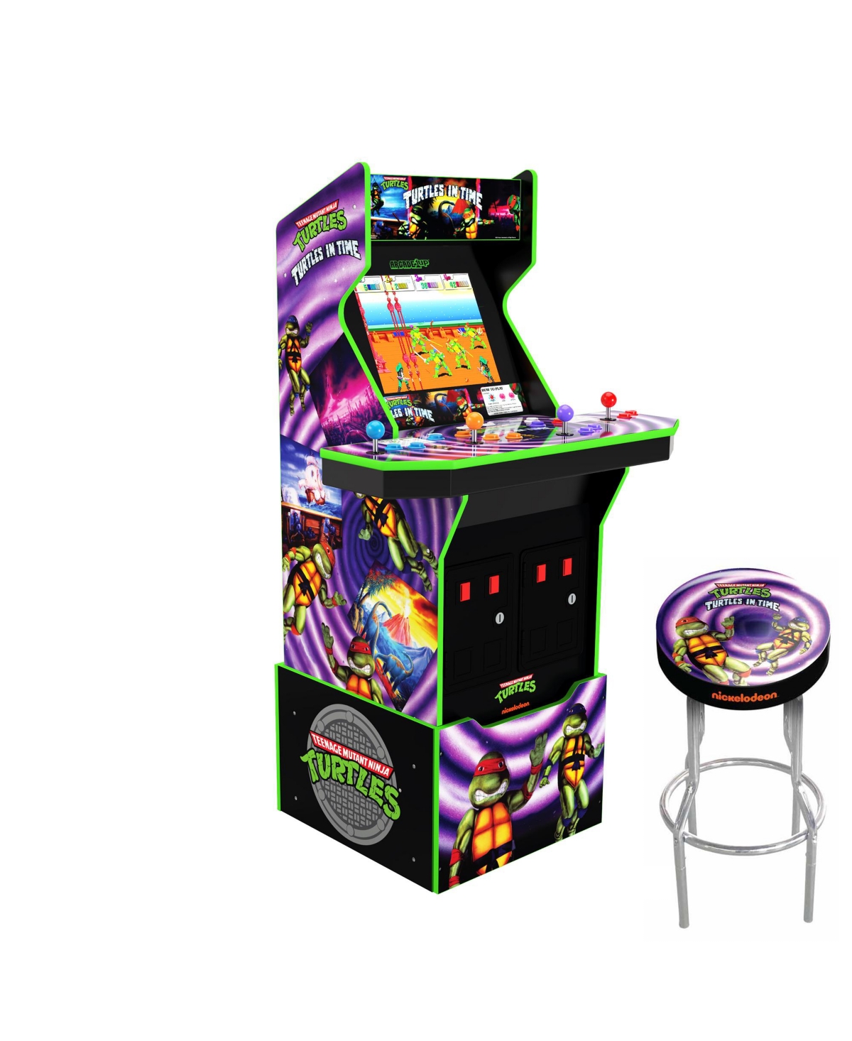 14369331 Arcade 1UP Turtles in Time Arcade Game sku 14369331