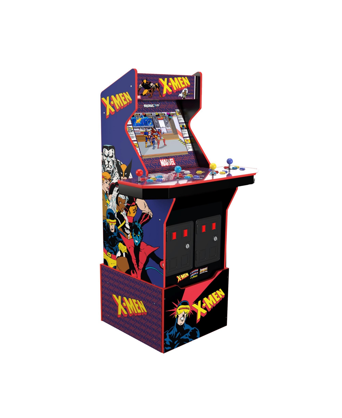 Arcade 1UP X-Men 4 Player Arcade Game, Stool Included