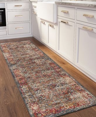 Jericho Washable JC3 2'6" x 8' Runner Area Rug