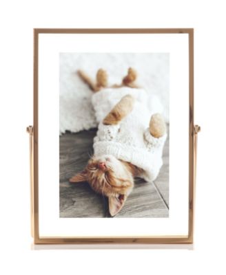 Metal Easel Float Picture Frame, 4" x 6"