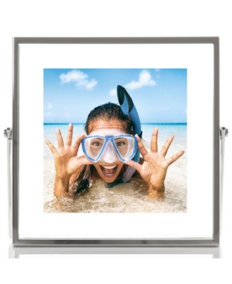 Metal Easel Float Picture Frame, 4" x 4"