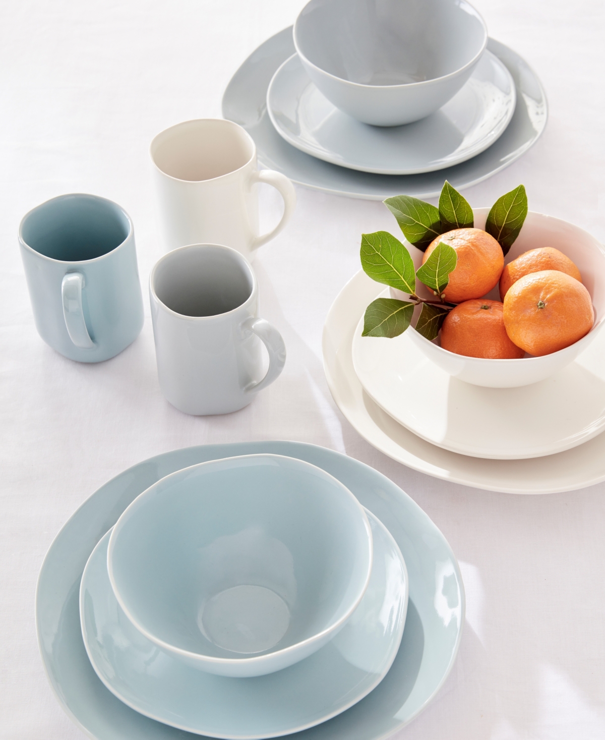 Portmeirion Sophie Conran Arbor 4 Piece Place Setting In Gray